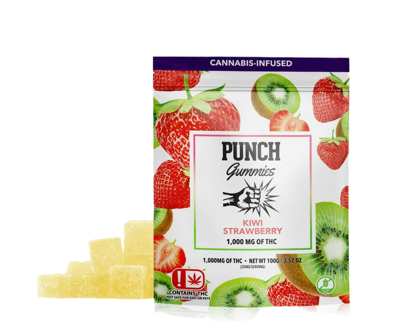 PUNCH THC INFUSED GUMMIES
"KIWI STRAWBERRY"