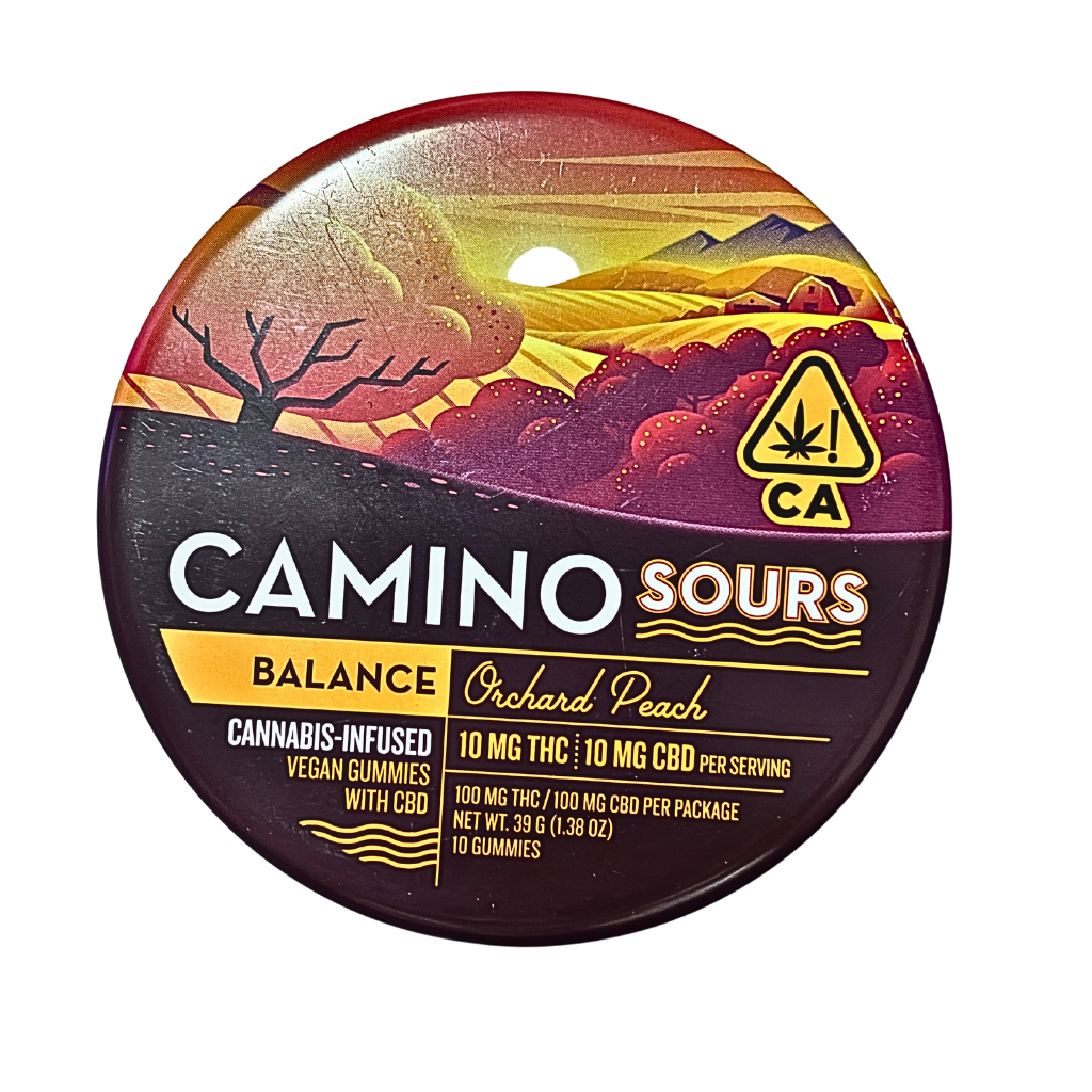 CAMINO ORCHID PEACH CANNABIS INFUSED GUMMIES