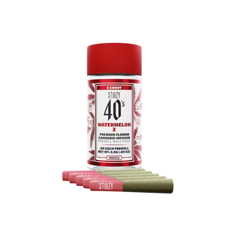 STIIIZY 40's "WATERMELON Z" INFUSED PRE-ROLLS