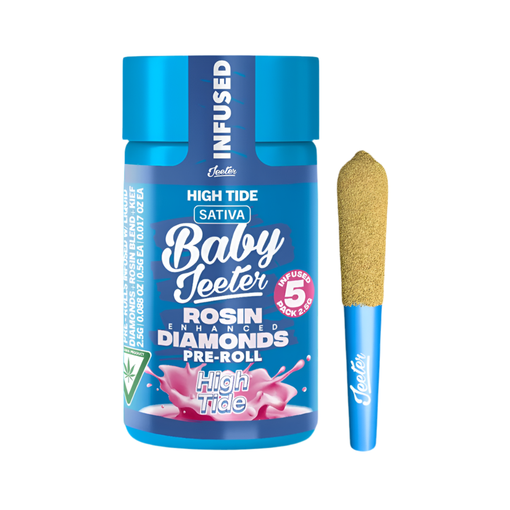 BABY JEETER "HIGH TIDE" INFUSED PRE-ROLL JAR; SATIVA STRAIN