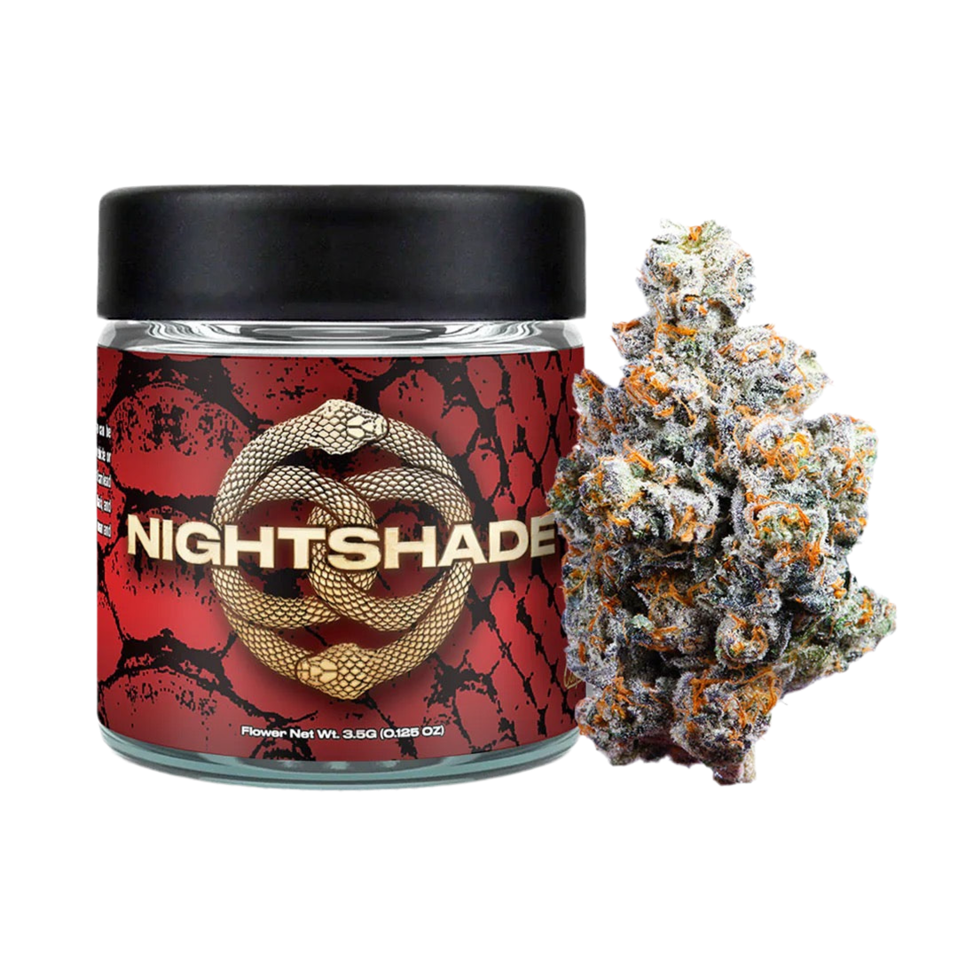 CONNECTED "NIGHTSHADE" CANNABIS FLOWER; HYBRID STRAIN