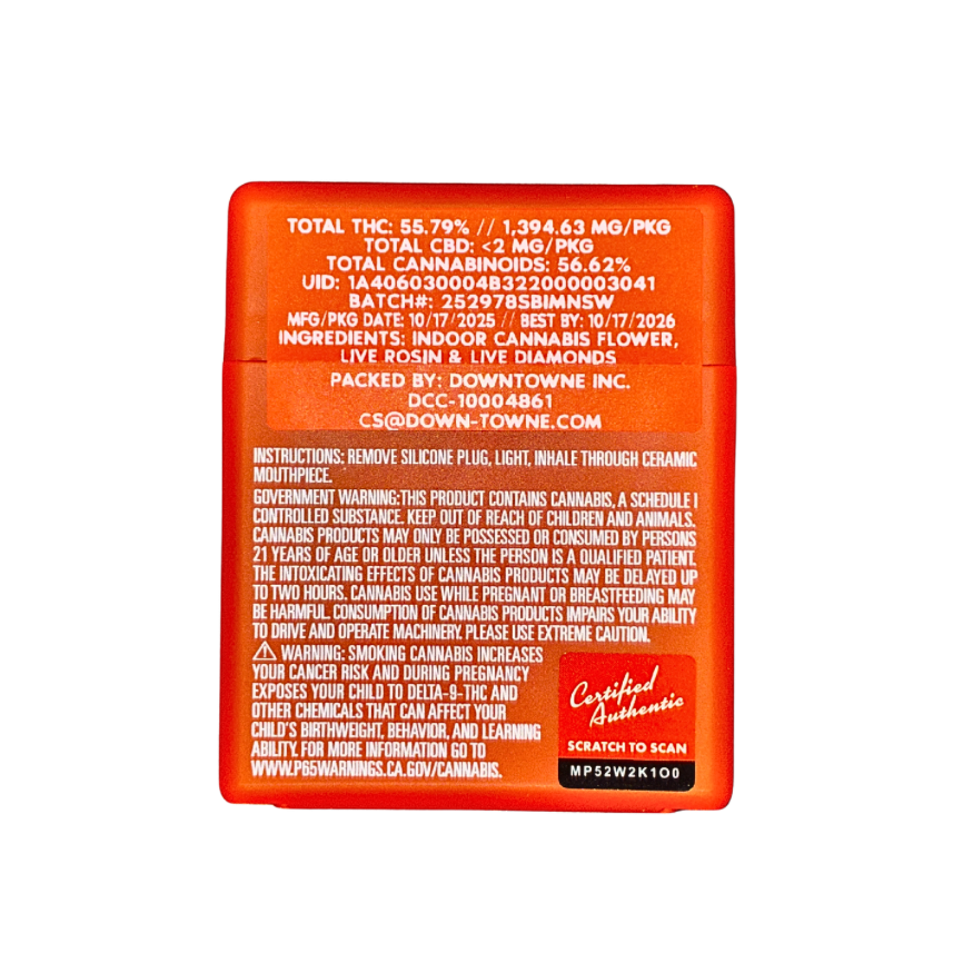 Sherbinskis No Signal sativa strain live rosin-infused pre-roll multipack product packaging and information on a transparent background