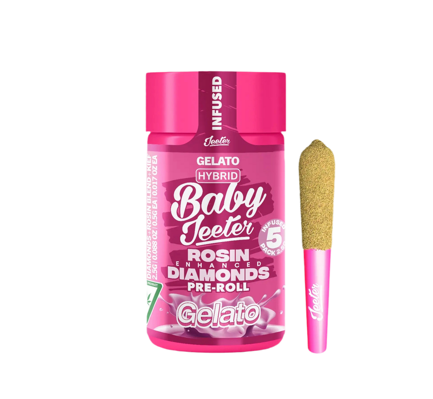 BABY JEETER "GELATO" INFUSED PRE-ROLL JAR