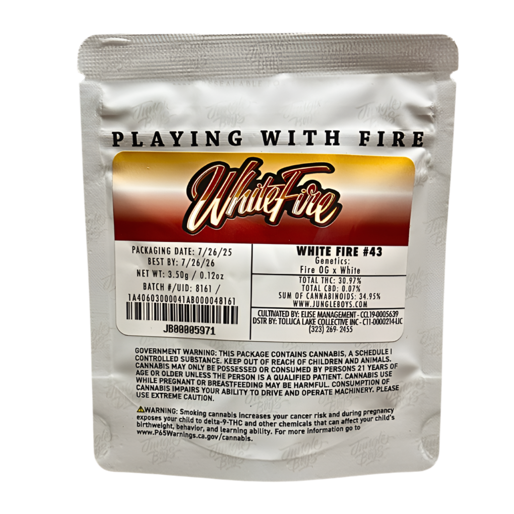 JUNGLE BOYS "WHITE FIRE #43" CANNABIS FLOWER
