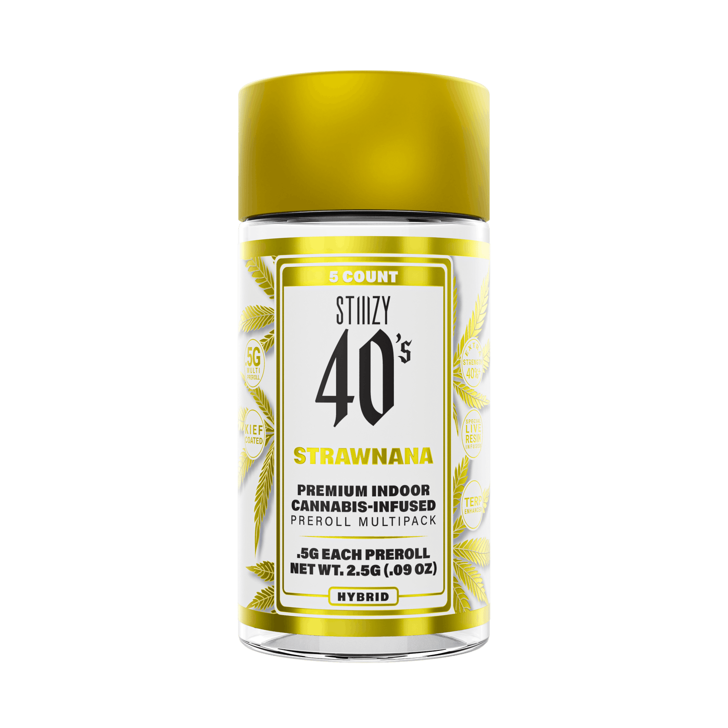 STIIIZY 40's "STRAWNANA" INFUSED PREROLLS