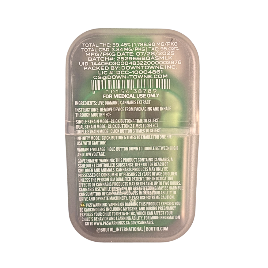 BOUTIQ SWITCH V5 (3 in 1)
MOJITO” (S) x “KIWI-Z” (H) x “LIME SLUSH” (I)