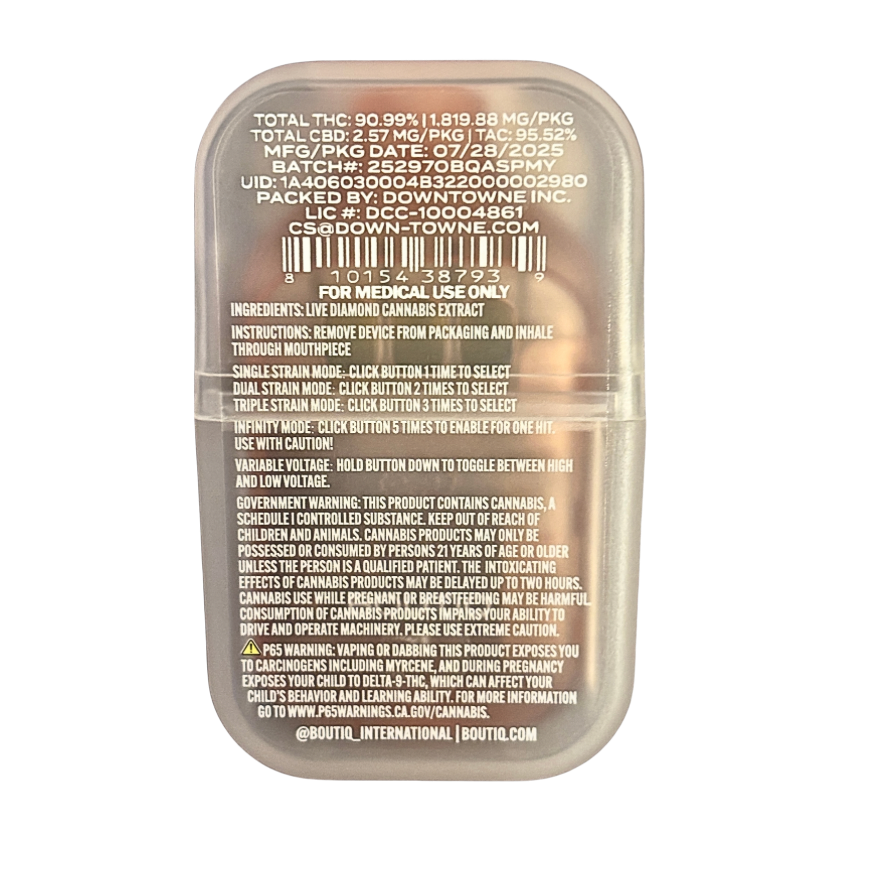 BOUTIQ SWITCH V5 (3 in 1)
PEACH KUSH” (H) x “MANGO BERRY” (I) x “YELLOW DIESEL” (S)