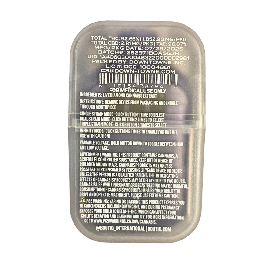 BOUTIQ SWITCH V5 (3 in 1)
“GRAPE APE” x “JELLY ROLL” x “RAINBOW BELTS” (INDICA)