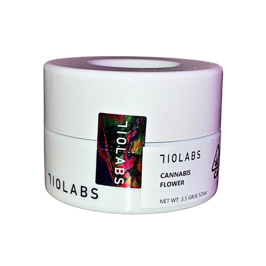 710 Labs Randy Watson #13 hybrid strain packaging on a transparent background with premium vacuum-sealed jar design