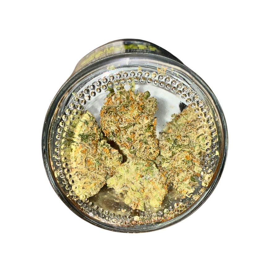 Frosty Silver Spoon cannabis buds on a transparent background.