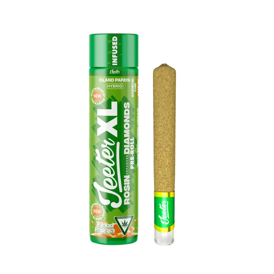 JEETER XL "ISLAND PAPAYA" 2G ROSIN ENHANCED DIAMONDS PRE-ROLL