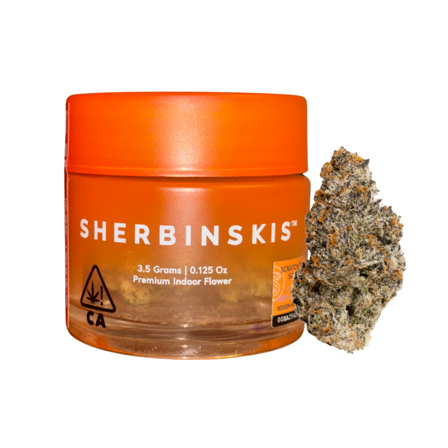 SHERBINSKIS "HEADSET" CANNABIS FLOWER; HYBRID STRAIN