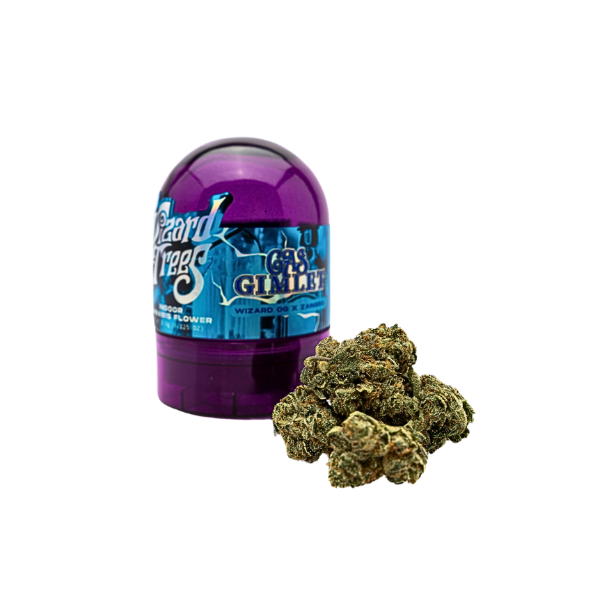 Wizard Trees "Gas Gimlet" indoor grown fresh flower; hybrid strain