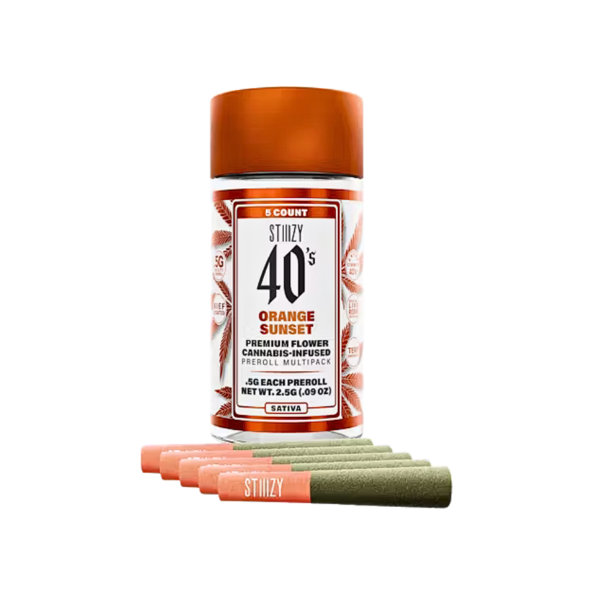 STIIIZY ORANGE SUNSET INFUSED PRE-ROLL MULTI-PACK JAR