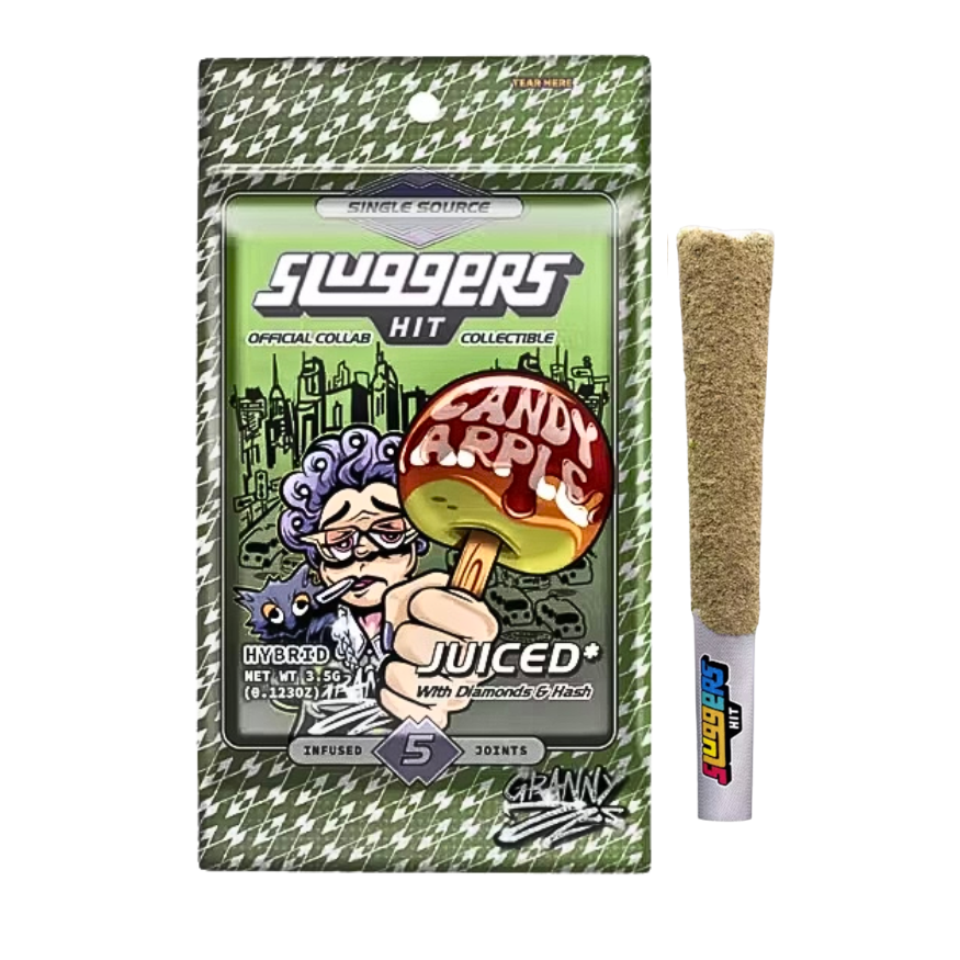 Sluggers Hit Candy Apple hybrid infused pre-roll multi-pack