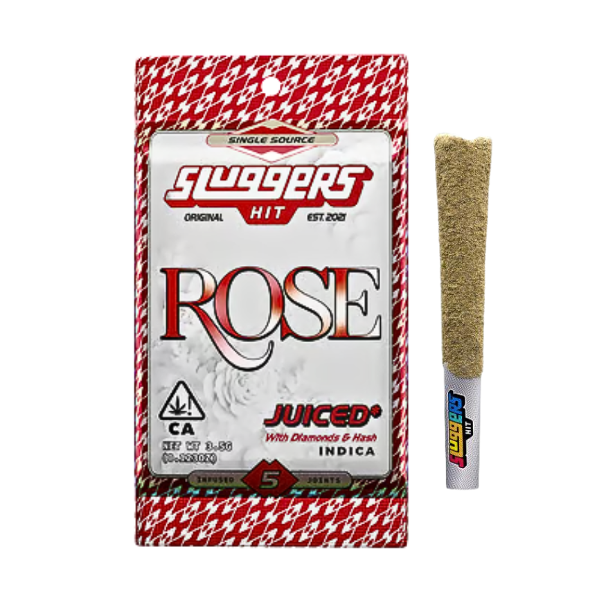 Sluggers Hit Rose Indica infused pre-roll multi-pack