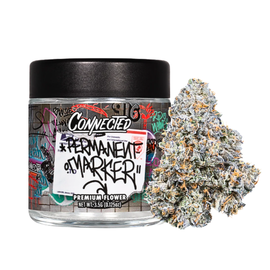 CONNECTED "PERMANENT MARKER" CANNABIS FLOWER; HYBRID STRAIN