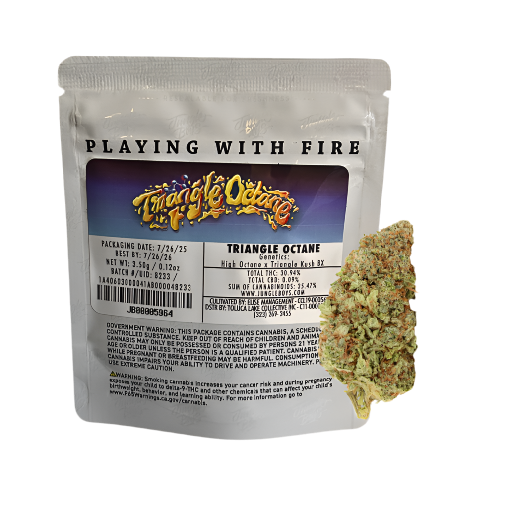 JUNGLE BOYS "TRIANGLE OCTANE" CANNABIS FLOWER; HYBRID STRAIN