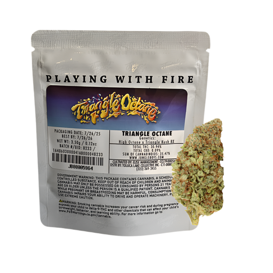 JUNGLE BOYS "TRIANGLE OCTANE" CANNABIS FLOWER; HYBRID STRAIN