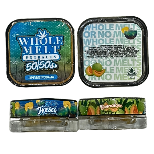 WHOLE MELT EXTRACTS 50/50's LIVE RESIN SUGAR "BLUE FRESCA" & "CANNALOPE"