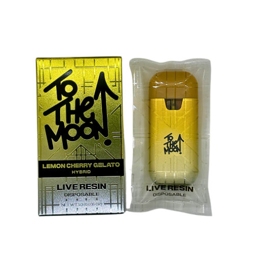 TO THE MOON 1G DISPOSABLE VAPE PEN LEMON CHERRY GELATO