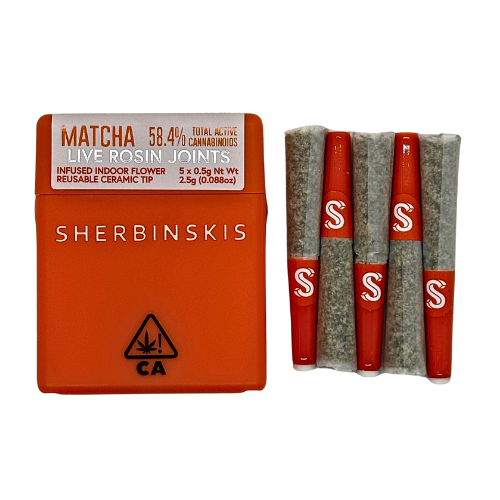 Sherbinskis Infused pre-roll multipack matcha sativa strain