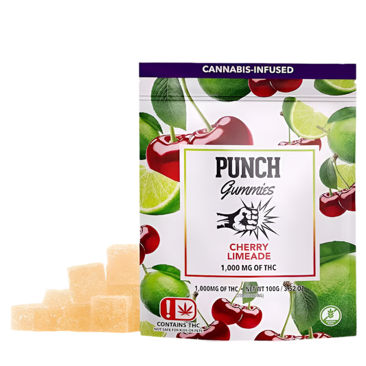 PUNCH THC INFUSED GUMMIES
"CHERRY LIMEADE"