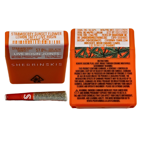 Sherbinskis infused pre-roll multi-pack strawbery sunset