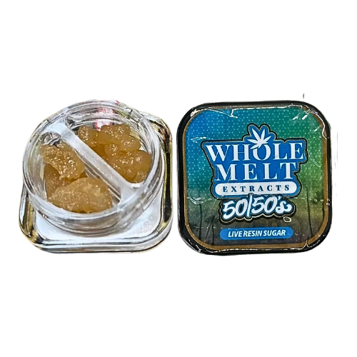 Whole Melt 50/50's live resin sugar 2 flavors in 1 