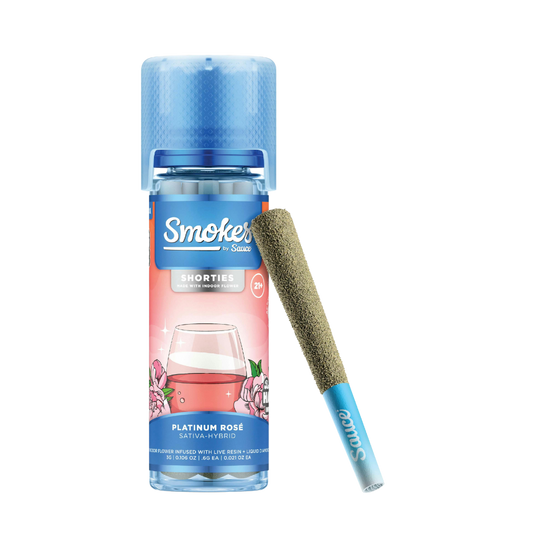 SMOKES BY SHORTIES PLATINUM ROSE INFUSED PRE-ROLL MULTIPACK