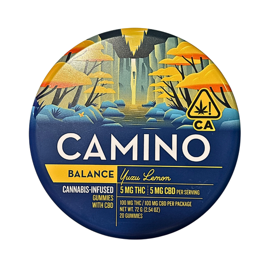 Camino Yuzu Lemon Cannabis Infused Gummies, hybrid strain