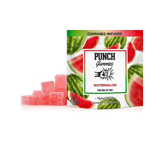 Punch thc infused gummies "watermelon"