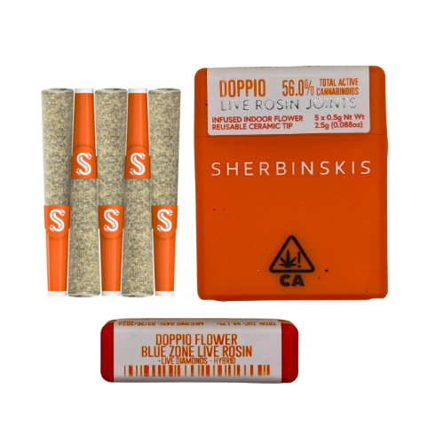 Sherbinski Live Rosin Infused Pre-roll multi-pack Doppio hybrid