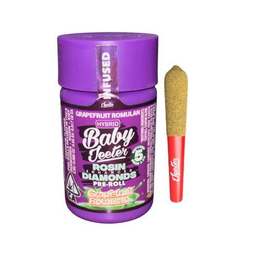 BABY JEETER "GRAPEFRUIT ROMULAN" ROSIN ENHANCED DIAMONDS PRE-ROLLS