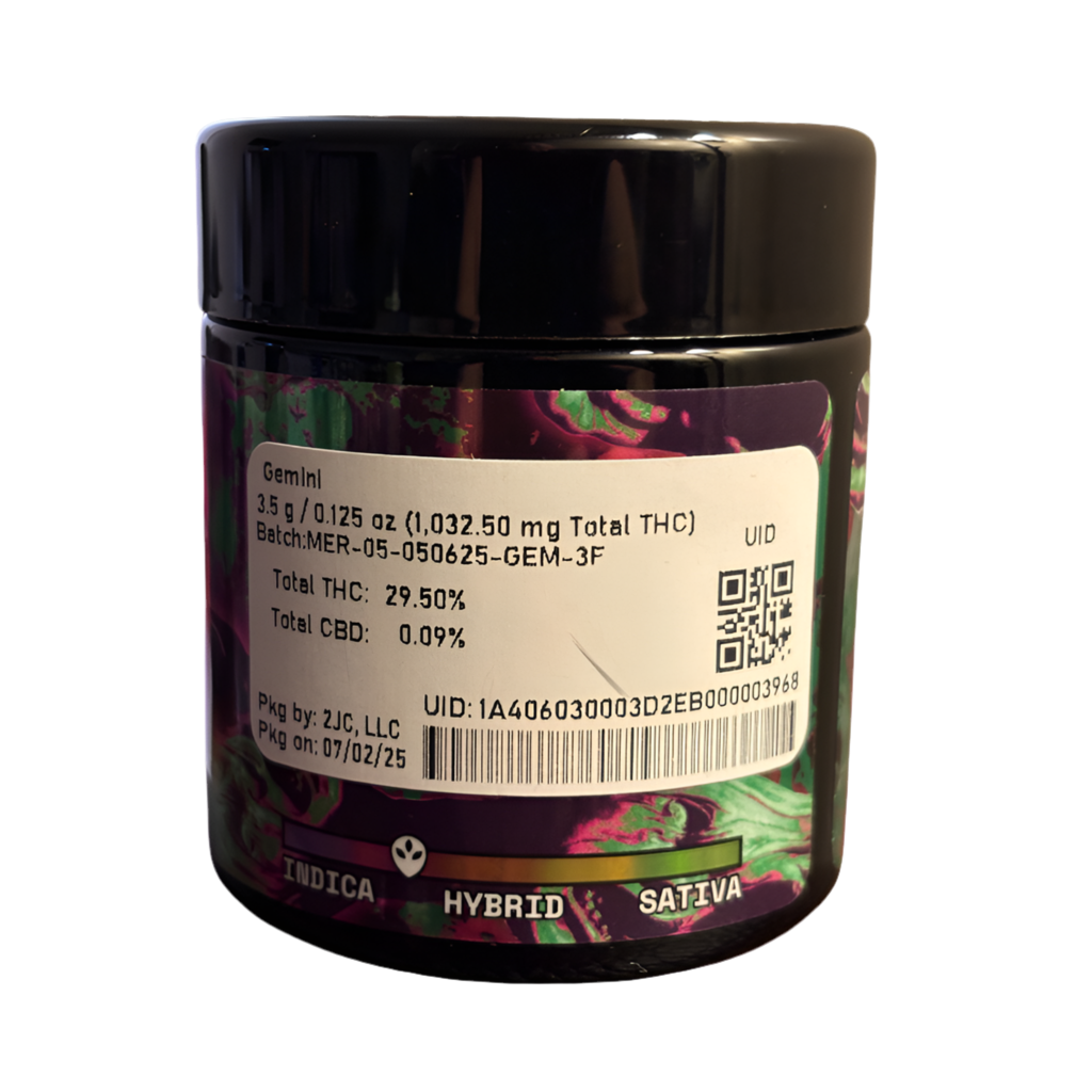 ALIEN LABS "GEMINI" CANNABIS FLOWER; HYBRID STRAIN
