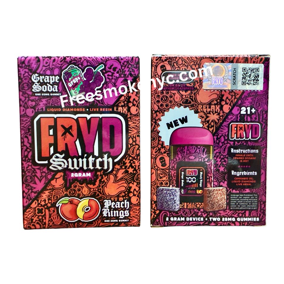 FRYD SWITCH “GRAPE SODA” x “PEACH RINGS” 2G DISPOSABLE