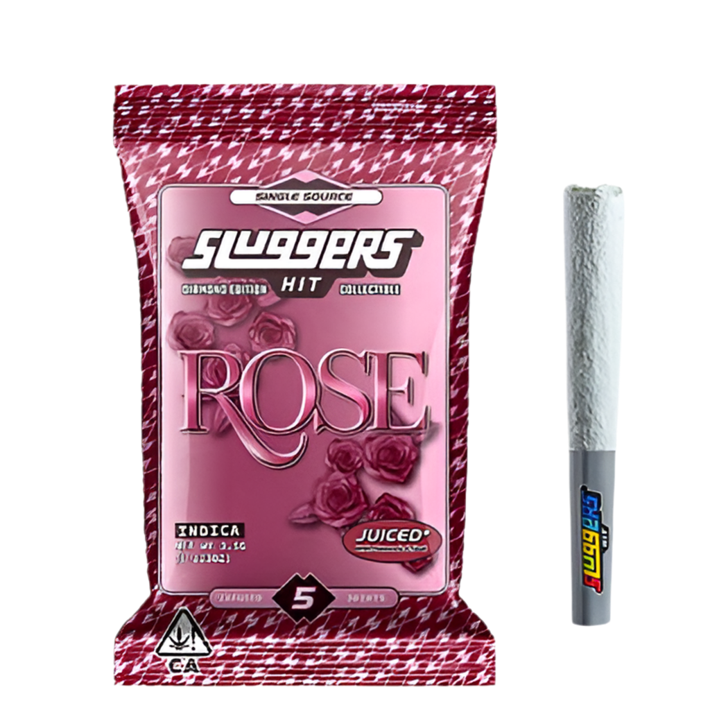 SLUGGERS HIT “ROSE” DIAMOND INFUSED PRE-ROLLS; INDICA STRAIN