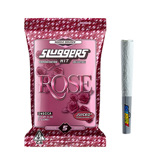 SLUGGERS HIT “ROSE” DIAMOND INFUSED PRE-ROLLS; INDICA STRAIN