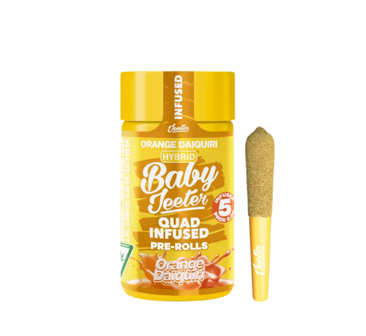 BABY JEETER  "ORANGE DAIQUIRI" INFUSED PRE-ROLL JAR; HYBRID STRAIN
