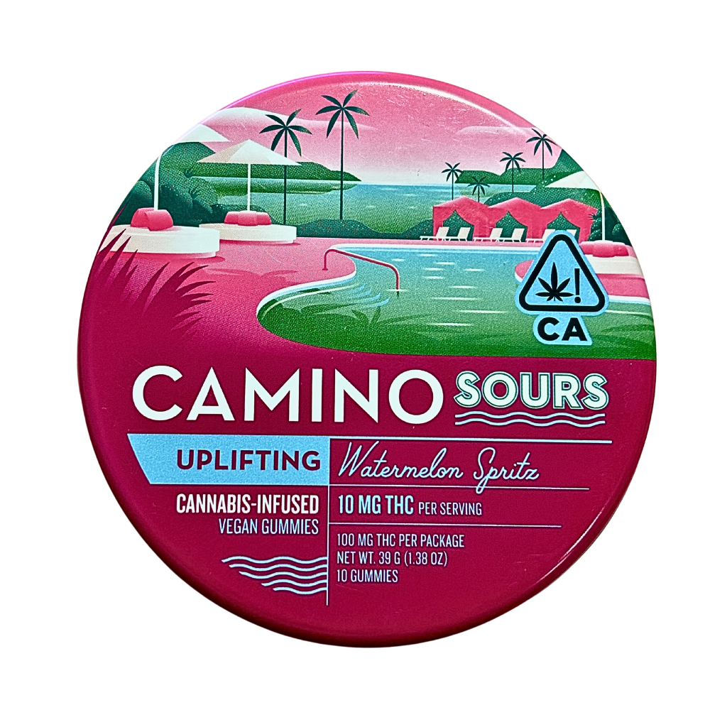 Camino Sours Watermelon Spritz THC Infused vegan gummies