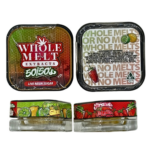 WHOLE MELT EXTRACTS 50/50's LIVE RESIN SUGAR "CITRON GLUE" & "STRAWBERRY MOJITO"