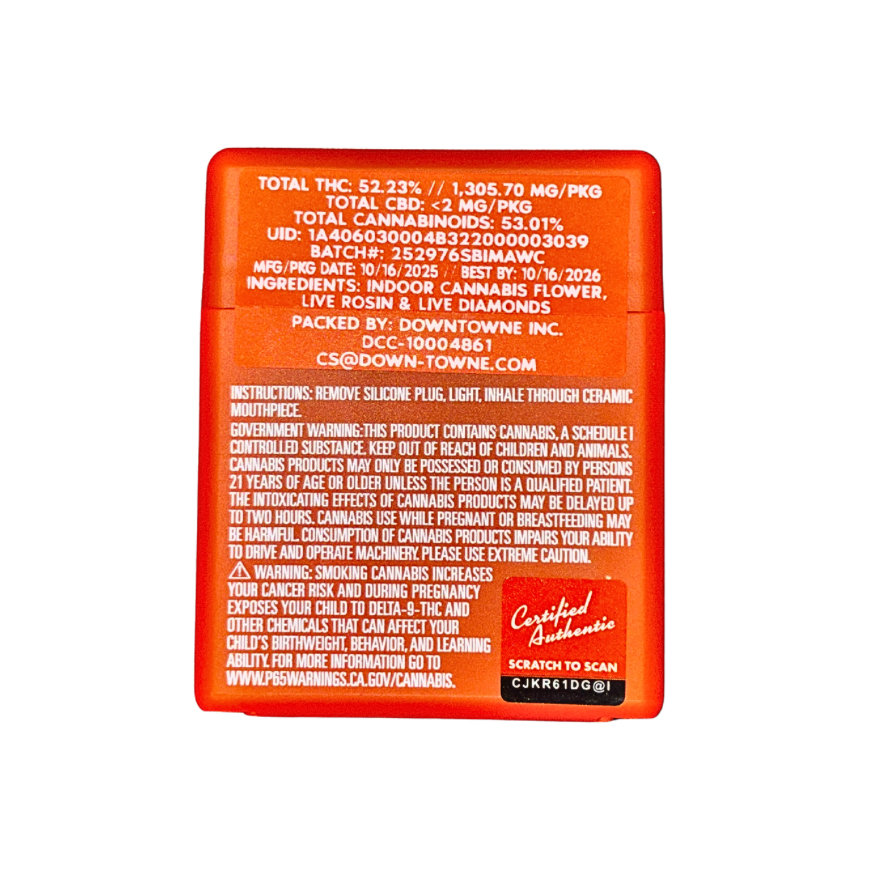 Sherbinskis XJ-13 sativa strain live rosin-infused pre-roll multipack packaging and product information on a transparent background