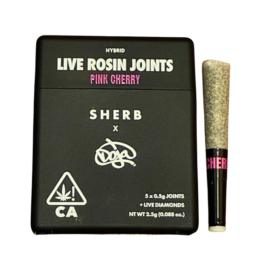 SHERBINSKIS "PINK CHERRY" LIVE ROSIN INFUSED PRE-ROLLS