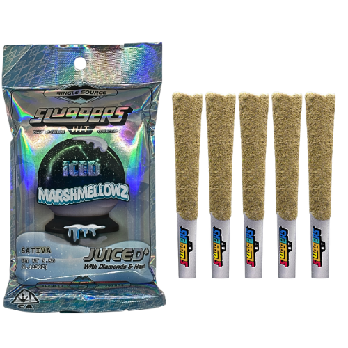 Sluggers Hit Iced Marshmellowz Infused Pre-rolls 5 pack