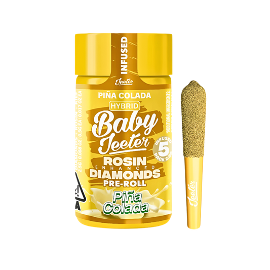 BABY JEETER  "PINA COLADA" INFUSED PRE-ROLL JAR; HYBRID STRAINS