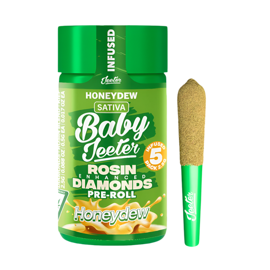 BABY JEETER  "HONEYDEW" INFUSED PRE-ROLL JAR; SATIVA STRAIN 