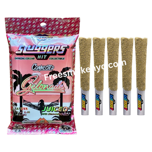Sluggers Hit x Connected pre roll multipack Gelonade Sativa 