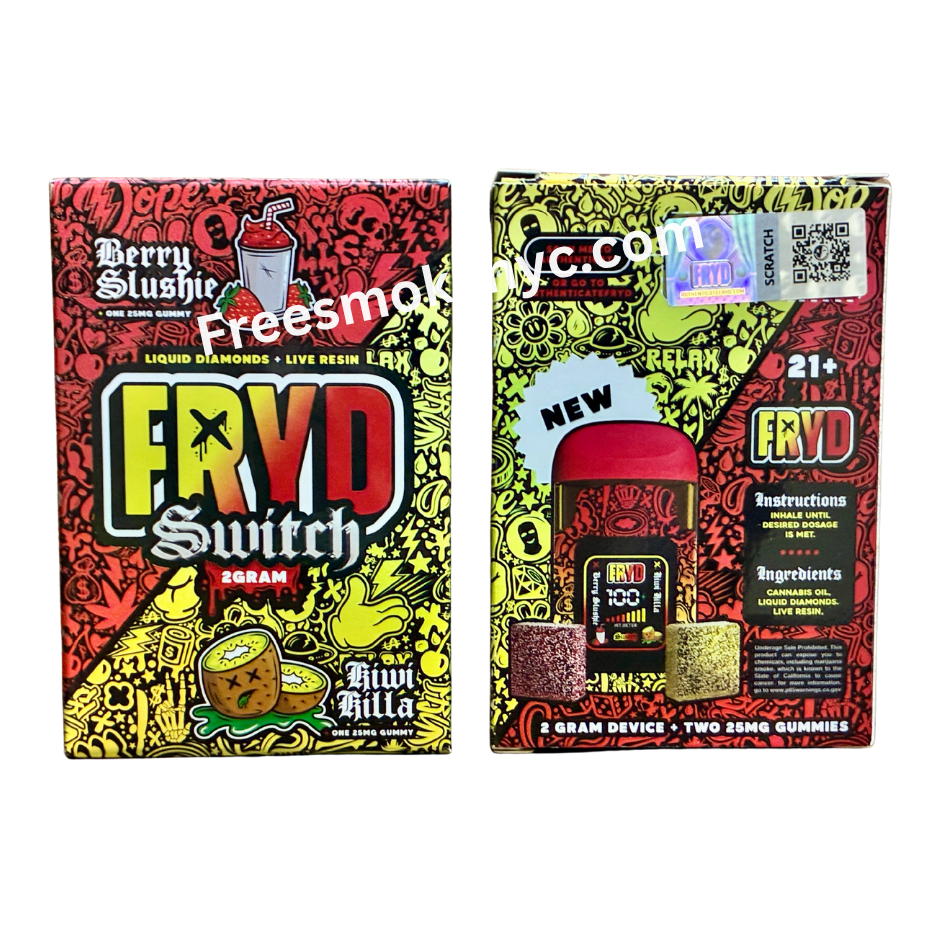 Fryd Switch Berry Slushie and Kiwi Killa 2 gram disposable 