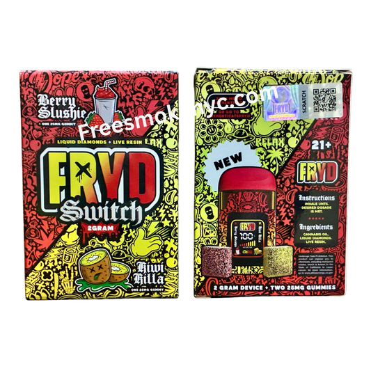 Fryd Switch Berry Slushie and Kiwi Killa 2 gram disposable 