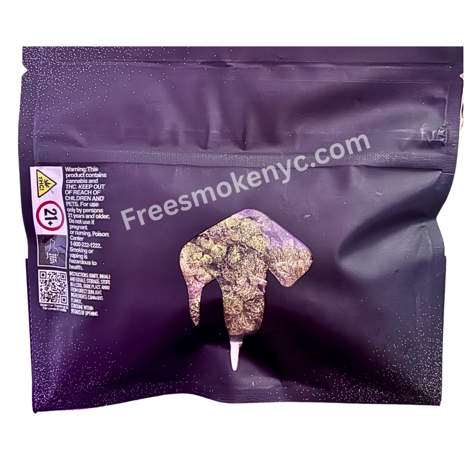 To the Moon 14g bag Grandaddy Pluto featuring cannabis buds and packaging on a transparent background 